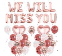 We Will Miss You Balloons - We Will Miss You Decorations, Office Work Retirement Party Decorations Leaving Party Supplies Farewell Party Decorations
