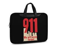We Will Never Forget 911 Laptop Sleeve Bag with Crossbody Strap Handbag Briefcase for Work Fits 13-17 Inch