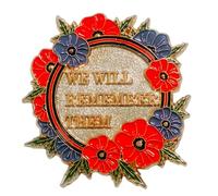 We Will Remember Them Red Poppy Lapel Pin Remembrance Day Badge Brooch Decorations Gifts Memorabilia