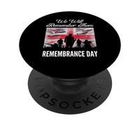 We Will Remember Them Remembrance Day Armistice Tribute PopSockets Adhesive PopGrip