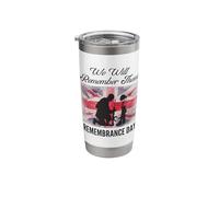 We Will Remember Them Remembrance Day British Soldier Stainless Steel Insulated Tumbler