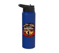 We Will Remember Them Remembrance Day Tribute Design Stainless Steel Insulated Water Bottle