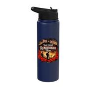 We Will Remember Them Remembrance Day Tribute Design Stainless Steel Insulated Water Bottle