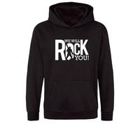 We Will Rock You Unisex Hoodie - Printed Hooded Sweatshirt for Men & Women | Casual Graphic Pullover | Soft & Comfortable Music-Inspired Jumper | Gift for Rock Music Fans & Trendy Streetwear Lovers