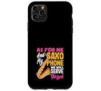 We Will Serve The Lord Jesus Christ Christian Saxophone Case for iPhone 11 Pro Max