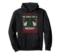 We Wish You A Meowy Catmas Ugly Christmas Sweaters Cat Xmas Pullover Hoodie