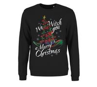 We Witch You A Merry Christmas Ladies Black Christmas Jumper