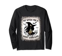 We Witch You A Merry Christmas Pajama Xmas Funny Holiday Long Sleeve T-Shirt