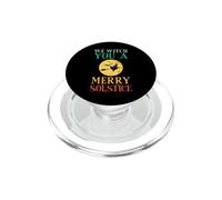 We Witch You A Merry Solstice Winter Full Moon PopSockets PopGrip for MagSafe