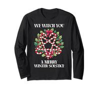 We Witch You A Merry Winter Solstice Pagan Wiccan Long Sleeve T-Shirt