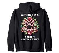 We Witch You A Merry Winter Solstice Pagan Wiccan Zip Hoodie