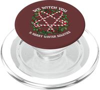 We Witch You A Merry Winter Solstice Wiccan Witchy Pagan PopSockets PopGrip for MagSafe