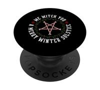 We Witch You A Merry Winter Solstice Yule Pagan PopSockets Swappable PopGrip