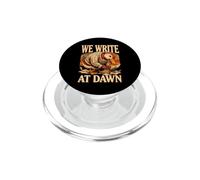 We Write At Dawn Duck Typewriter Writers PopSockets PopGrip for MagSafe