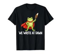 We Write At Dawn Frog Value Graphic T-Shirt, Men, Black, L
