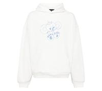 We11done monster-print cotton hoodie - White L