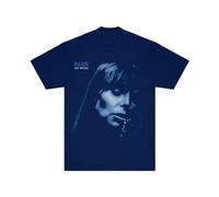 WEA Unisex's Joni Mitchell Blue Album Logo T-Shirt, Navy, 3XL