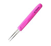 Weabetfu Dreadlocks Crochet Hooks with Ergonomic Handle,Dreadlock Needle Tool for Craft,Dreadlock Crochet Hook for Hair 0.75mm 2 Hook