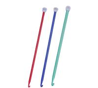 Weabetfu Tunisian Crochet Hook Set 8mm 9mm 10mm, 3pcs, Metal, Perfect for Beginner/Lightweight/Easy to Use