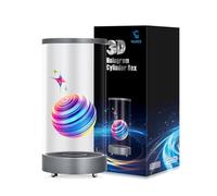 WeADS Hologram Fan，3D Hologram Projector with WiFi Connetion, Charge Type C and Compatible With Mp4, Jpg for Halloween,Christmas,Thanksgiving,Easter,Birthday Gifts (Silver)