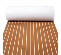 WEAFRICTCH Boat Flooring Decking Sheet EVA Marine Foam Flooring Mat, Self-adhesive Non-slip Teak Decking Carpet Synthetic Floor Pad Fit for Yacht Kayak Sailing RV Boats
