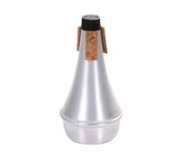 Weaker Beginners Practice Straight Body Mute Accessories Trumpetuniversal Trumpet M Portable Alloy Silver Aluminum V3K5 Silencer shorty Trombone Silencer,for Silencer piccolo aluminum shorty T
