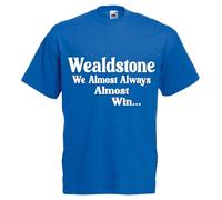 Wealdstone Football United Team Tshirt Almost Always Win Husband Mens Present Gift Shirt Premium Soccer League Club Blue