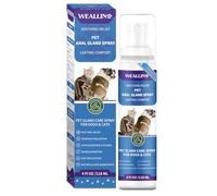 WEALLIN Anal Gland Spray for Dogs Cats - Stops Scooting Anti Itch 120ML