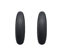 Wealrit 2 Pcs Office Chair Replacement Arm Pads, Black Chair Armrest Pads Universal 4" Mounting Hole PU Office Chair Parts(Elongated)