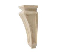 Wealrit Wood Corbel Solid Wood Bracket Decorative Shelf Bracket 1.6"W x 2.4"D x 6.1"H Wooden Corbel, Rubberwood