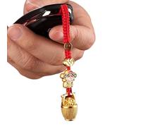 Wealth Attracting Ornaments - Good Luck Amulet, Money Draw Charm | Good Fortune Shen Pendant Charm Purse, Money Talisman, Prosperity Keyring Gift for Men Women Abundance Energy Home Use