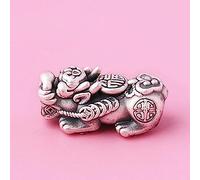 Wealth Bead,1Pc Silver Pixiu Bead Antique Silver Spacer Bead Auspicious Dragon Loose Bead Wealth Good Luck DIY Charm Bracelet Silver Metal Beads for Jewelry Making Accessories Women Men,Medium ( Size