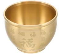 Wealth Bowl, Altar Decor Solid Brass Feng Shui Toad Engraved, Golden | Enhances Wealth and Luck, Improves Office Atmosphere, Symbolises Prosperity and Fortune, Decorative Accessory for Traditional