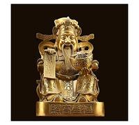 Wealth Figurine/Feng Shui Decor Copper God of Fortune Chinese New Year Gift Feng Shui Decor Attract Wealth and Good Luck God of Wealth Perfect for Your Home or Office Business Gift