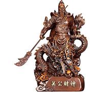 Wealth Figurine/Feng Shui Decor Feng Shui Guan Yu Statues For Home Decor, Guan Gong/Guan Di/Guan Yun Chang Figurines Sculpture Decoration Tabletop Decor Good Lucky Gifts Business Gift