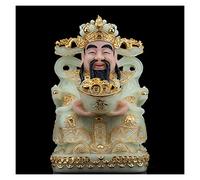 Wealth Figurine/Feng Shui Decor Jade God Of Fortune Feng Shui Decoration Attract Wealth and Good Luck Home Decor Best Gift for Business Opening Perfect for Your Home or Office Business Gift