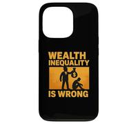Wealth Inequality is Wrong Yellow Graphic Case for iPhone 13 Pro