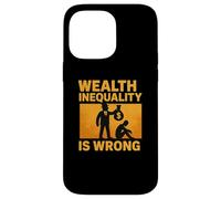Wealth Inequality is Wrong Yellow Graphic Case for iPhone 14 Pro Max