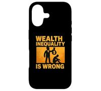 Wealth Inequality is Wrong Yellow Graphic Case for iPhone 17