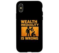 Wealth Inequality is Wrong Yellow Graphic Case for iPhone X/XS