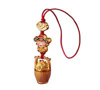 Wealth Ornament - Key Cipendant God Of Decoration, Fortune | Good Punch Chima With Auspicious Design, Money Attracting For Men Women Call Keychain Decorations, riferimento alla