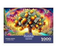Wealth Paradise 100% Recycled Cardboard Orange Tree in Blooms 1000 Piece Puzzle for Adults The Impossible Challenge Fun Present 70x50cm/1000pcs