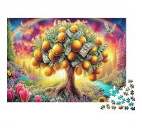 Wealth Paradise 1000 Pieces Classic Jigsaw Puzzle for Weekend Hobbyists & Adults Premium Paper Fruit Tree Nature Decor Home Decor Wall Art Gift for Women Holiday Wall Decor 52x38cm/1000pcs