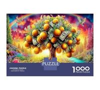 Wealth Paradise Heavyweight Paper Orange Tree Fruits Jigsaw Puzzle Giftable Birthday Gift 38x26cm/1000pcs