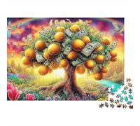 Wealth Paradise Premium Cardstock DIY Money Tree Landscape Jigsaw Puzzle Adults Kids Fun Family Game Beautiful Decoration Puzzle 70x50cm/1000pcs