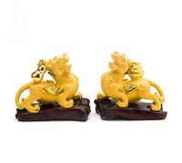 Wealth Porsperity Pi Xiu/Pi Yao Statue Figurines Sculpture Home Office Decoration Tabletop Decor Ornaments for Wealth and Success Decor,A Pair (Size : A Pair)