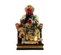 Wealth Prosperity Statue 15-inch Guan Yu Buddha Statue Home Lucky Decorations Reading Book Guan Yu Buddha Statue Home Office Tabletop Decoration Good Lucky Gifts Feng Shui Statues