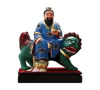 Wealth Prosperity Statue Buddha Statue Chinese Style Retro Indoor Statue 15-inch Resin Tabletop Decor Good Lucky Gifts Suitable for Home/Office/Living Room/Hotel Feng Shui Statues