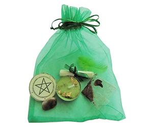 Wealth Spell Kit Ritual Magic Money Witchcraft Wicca Pagan Handmade Candle