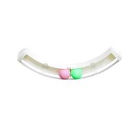 WEALTHKING Curved Track Color Ball Toy - Interactive Rolling Ball Game for Toddlers - Adhesive Wall-Mounted Playset - Educational STEM Toy Develops Motor Skills and Hand-Eye Coordination